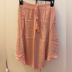 Lulu's Peach A-Line Skirt